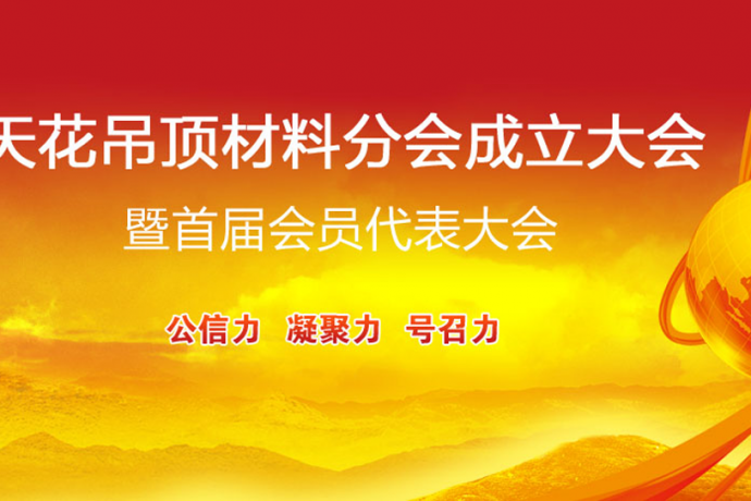 天花吊顶材料分会成立大会 北京高峰论坛